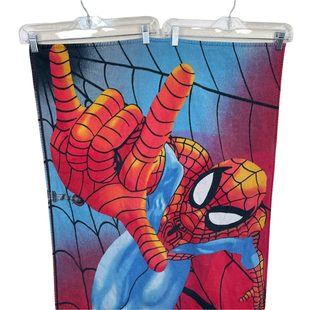 Vintage Ultimate Spider-Man Beach Towel 28”x48” 2001 Marvel Jay Franco Cotton HF